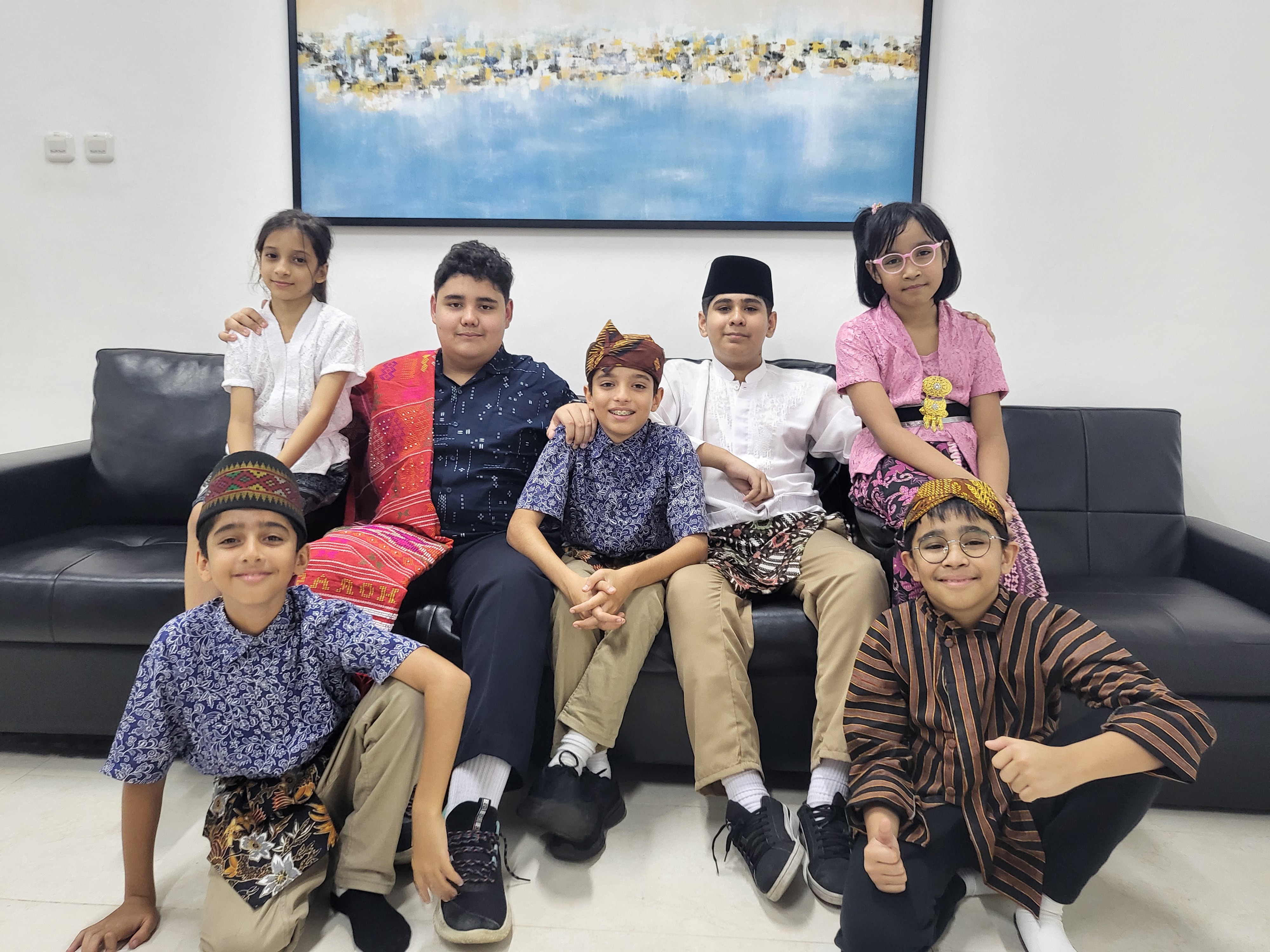 Students engaged in class